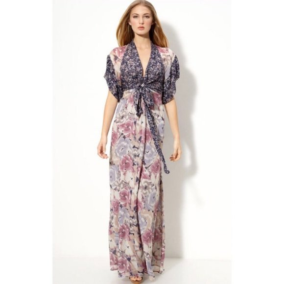 Winter Kate Dresses & Skirts - Winter Kate Vintage Silk Chiffon Kimono Dress